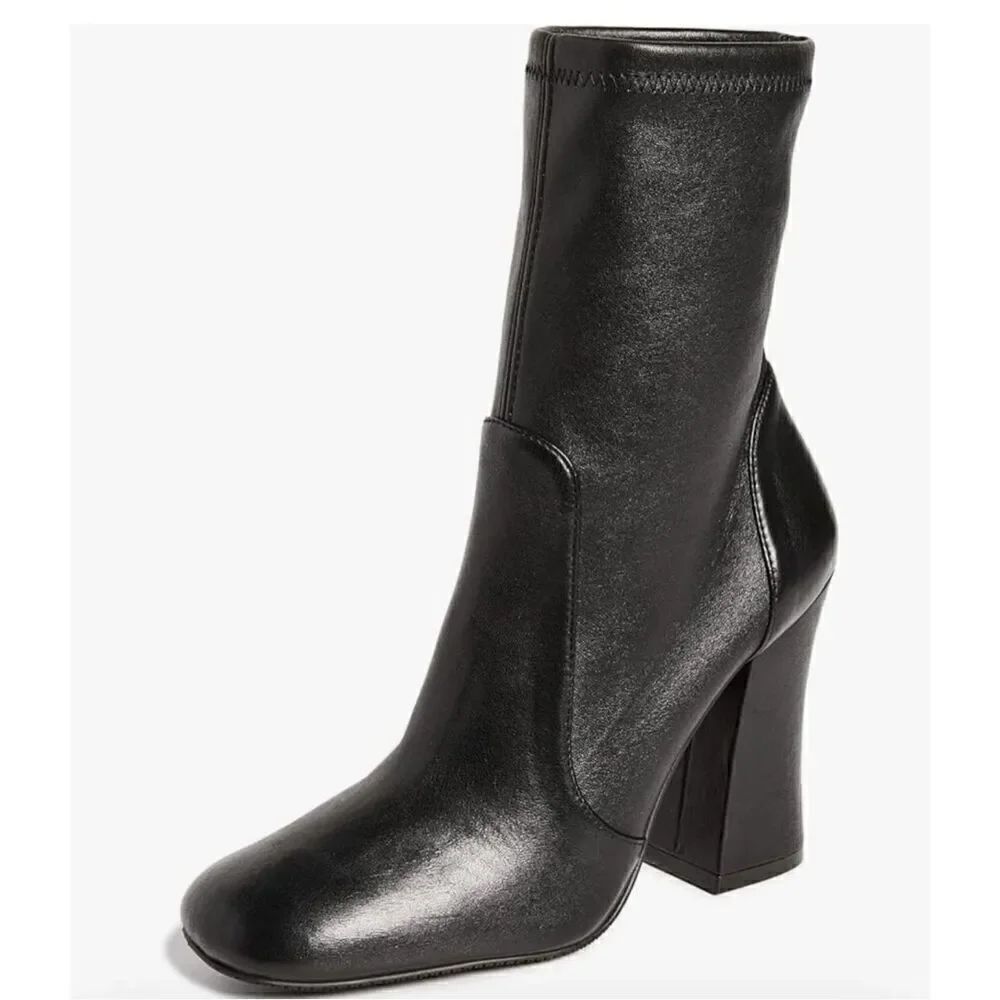 Stuart Weitzman Women's Curveblock 100mm Booties in Black NWOB Size 11